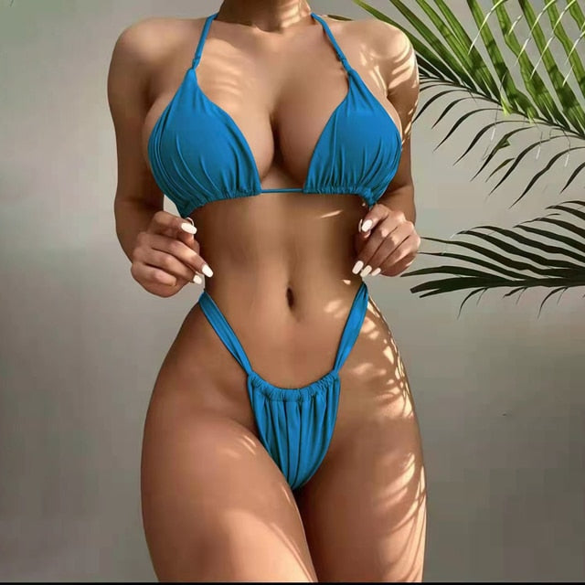 String Triangle Bikinis Suit