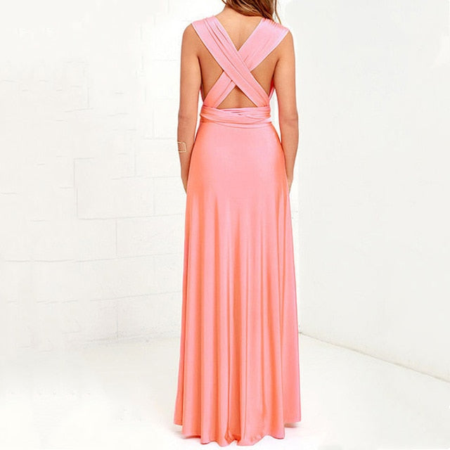 Elegant Bandage Long Maxi Dress