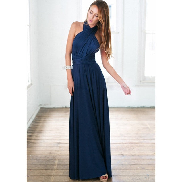 Elegant Bandage Long Maxi Dress