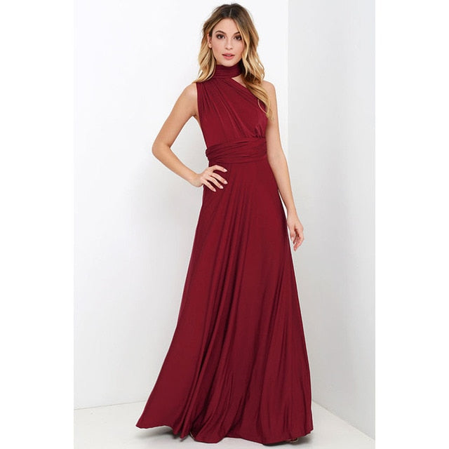 Elegant Bandage Long Maxi Dress