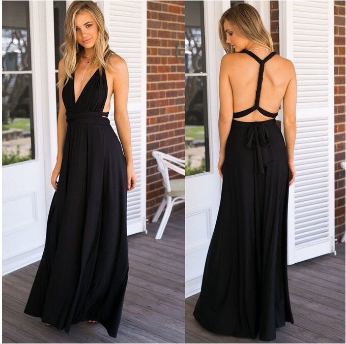 Elegant Bandage Long Maxi Dress