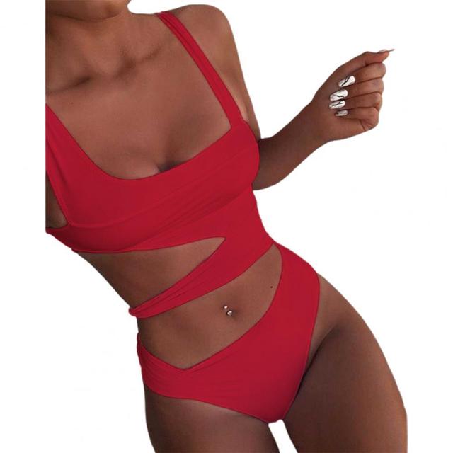 Shoulder Strap Slim Fit Bathing Suits