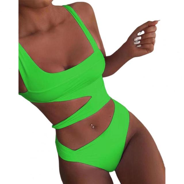 Shoulder Strap Slim Fit Bathing Suits