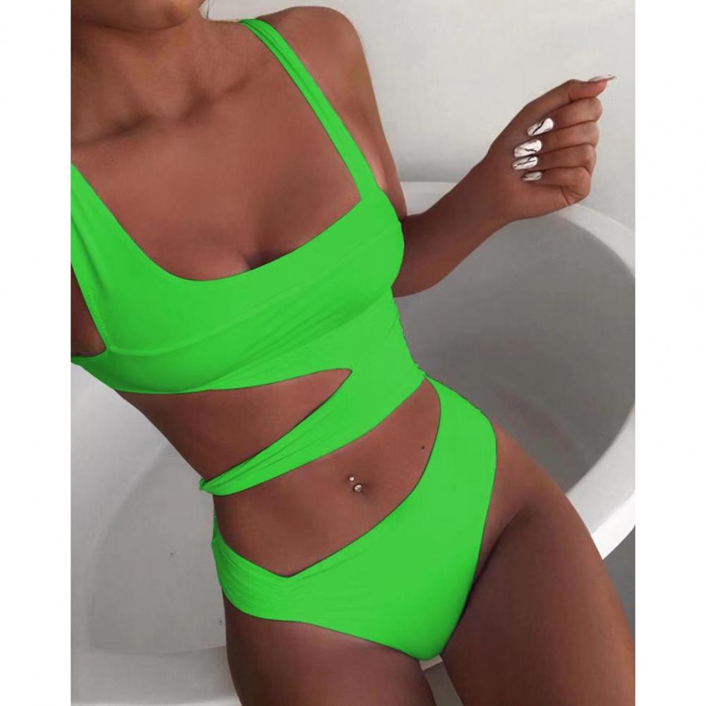 Shoulder Strap Slim Fit Bathing Suits