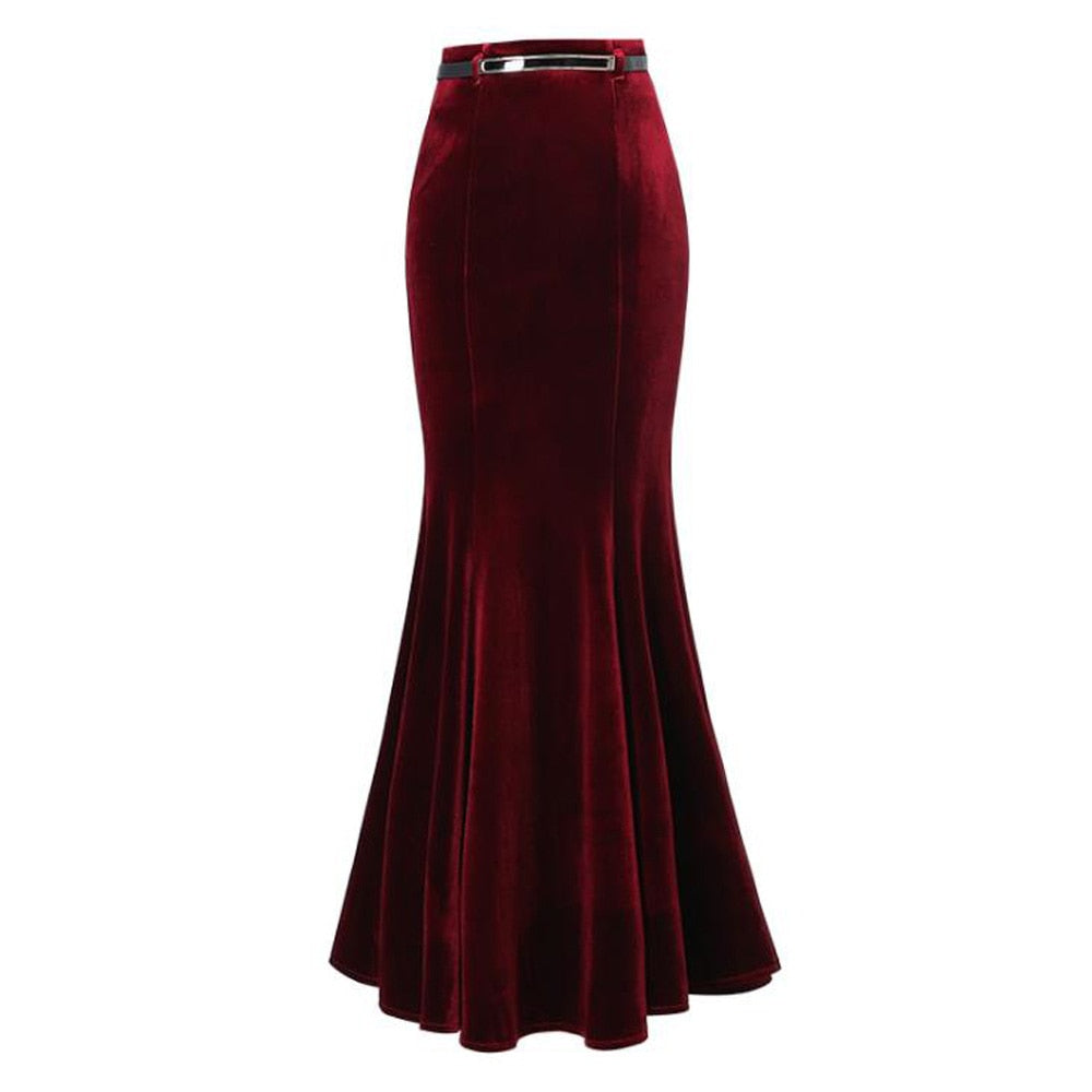 Maxi Velvet Skirts