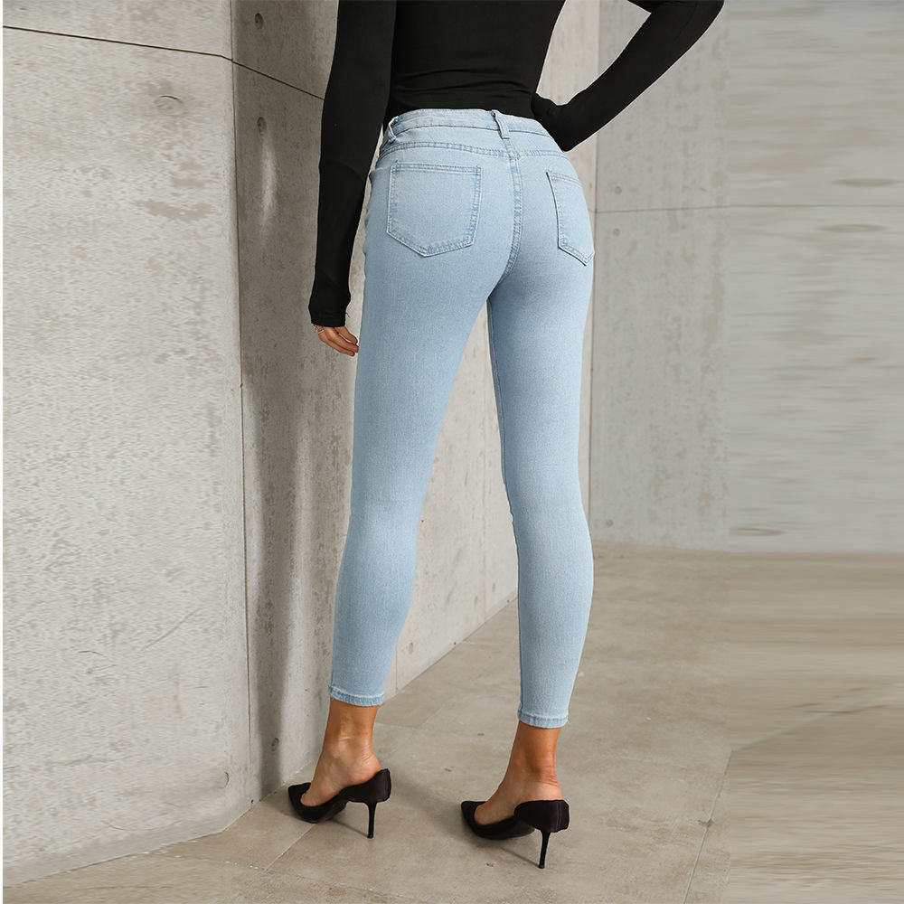 Slim Fit Elasticity Skinny Jeans