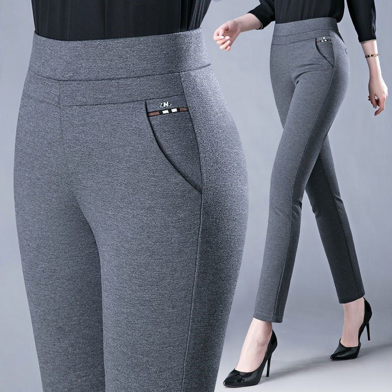 Elegant High Waist Casual Stretch Pants