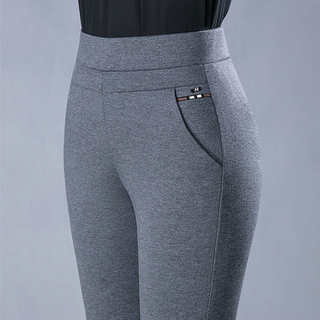 Elegant High Waist Casual Stretch Pants