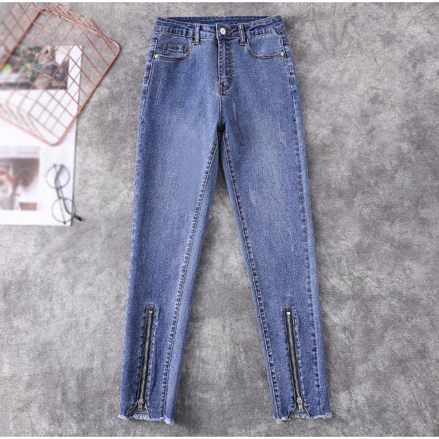 High Waist High Stretchy Denim Pants