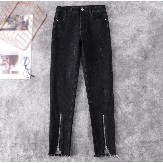 High Waist High Stretchy Denim Pants