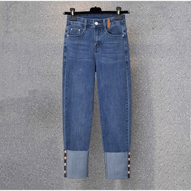 High Waist High Stretchy Denim Pants