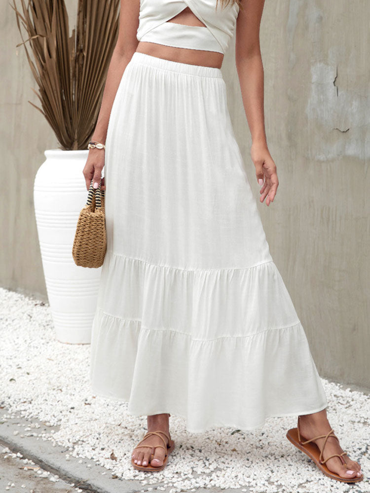 Summer Pleated Skirt