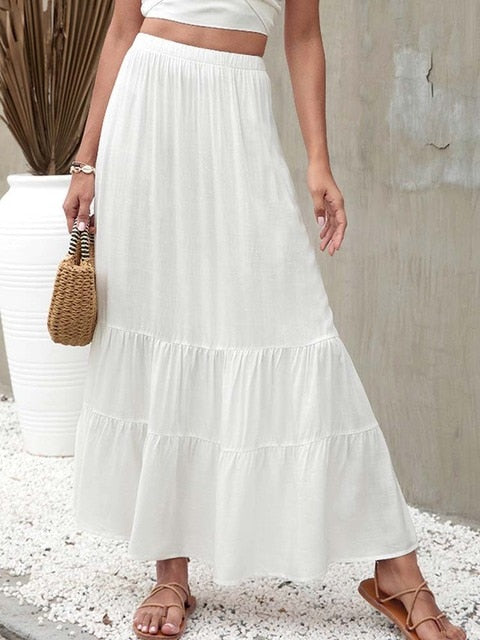 Summer Pleated Skirt