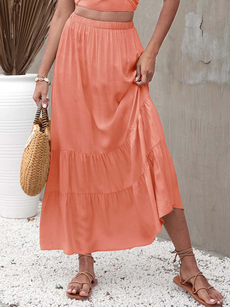 Summer Pleated Skirt