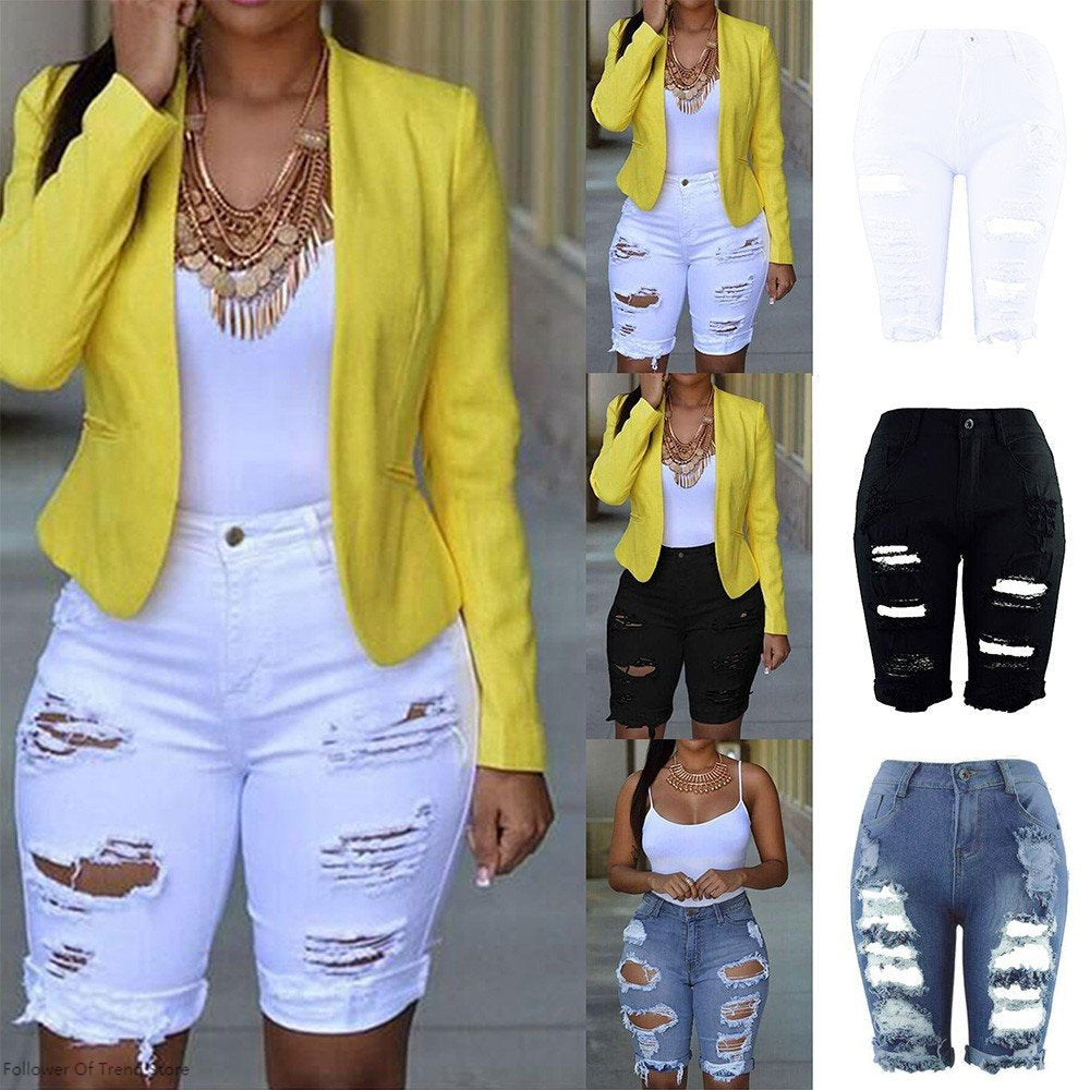 Casual High Waist Short Pants