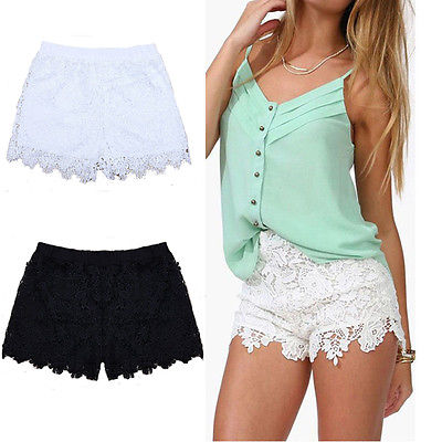 Lace Floral Shorts