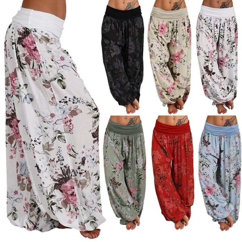 Floral Print Long Pants