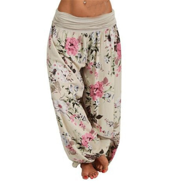 Floral Print Long Pants