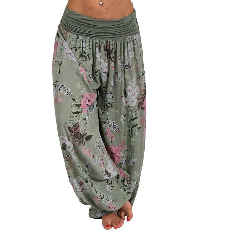 Floral Print Long Pants