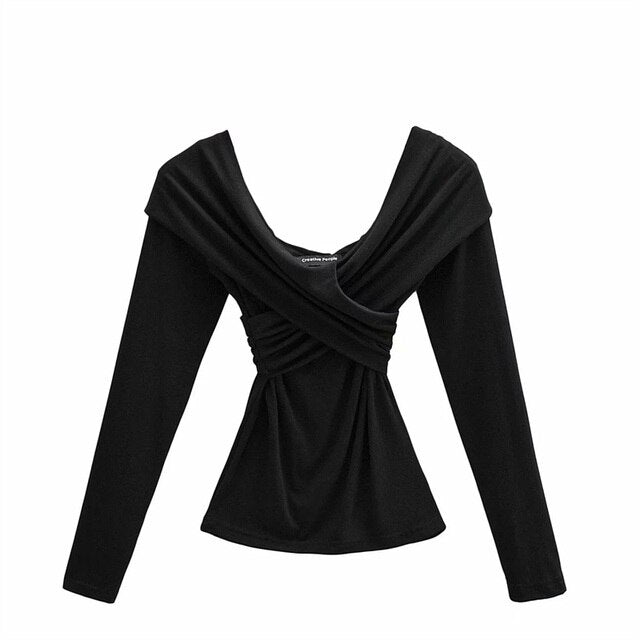 Cross  Long Sleeved Top