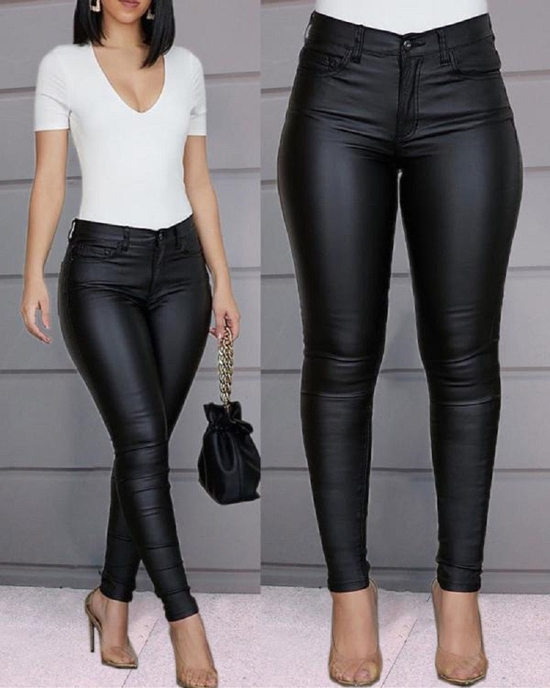 PU Leather Pants