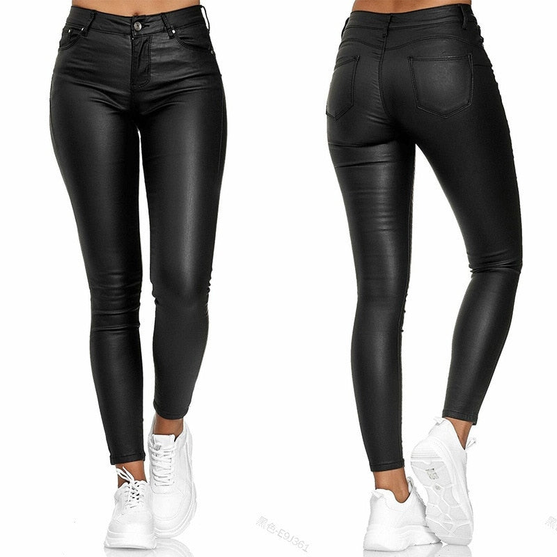 PU Leather Pants