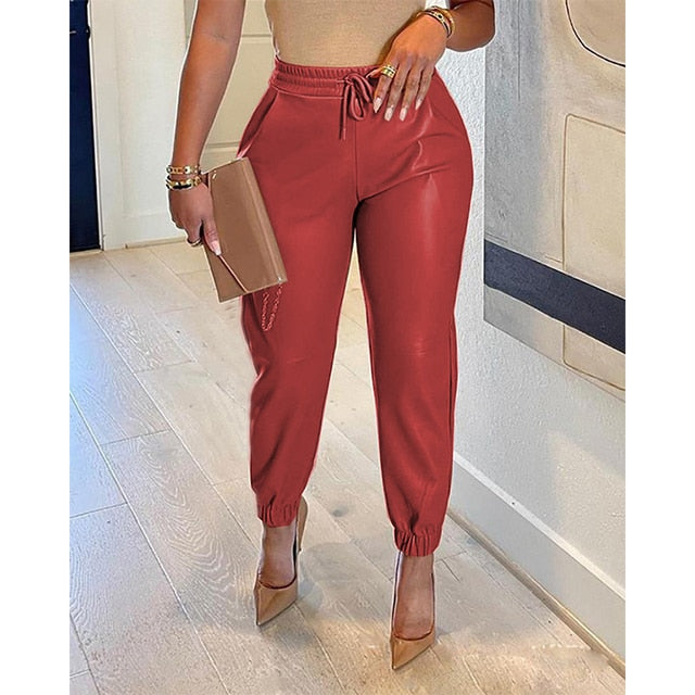 PU Leather Pants