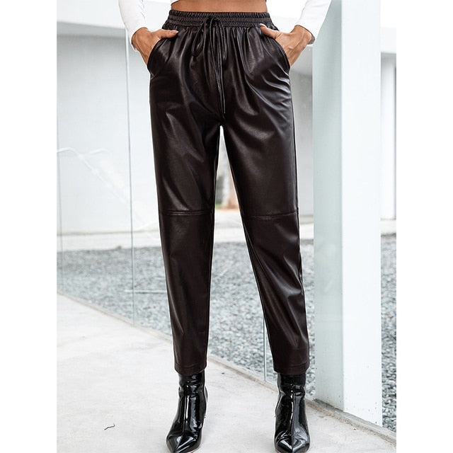 PU Leather Pants