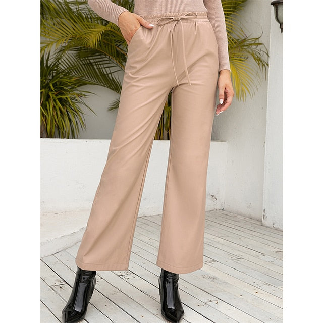 PU Leather Pants