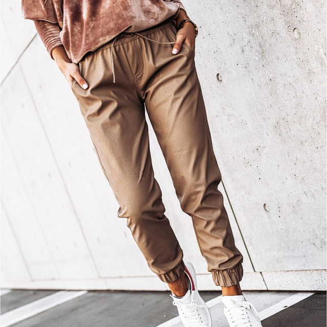 PU Leather Pants