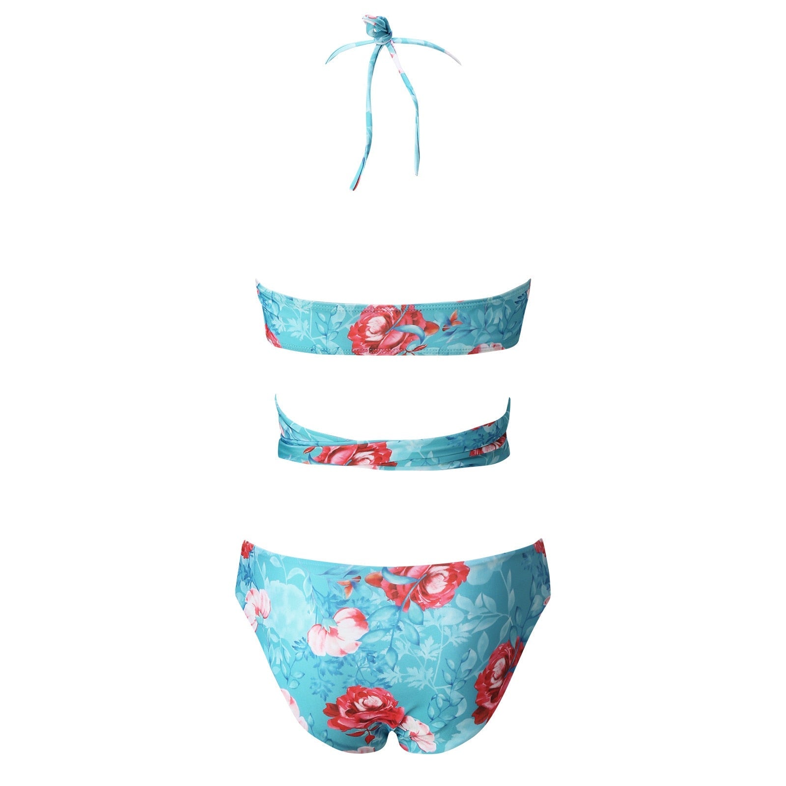 Two Piece Flower Swimsuit