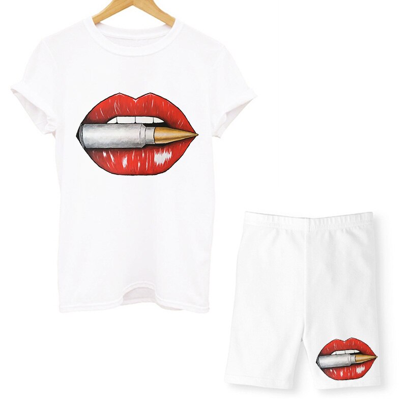 Lips T Shirts And Shorts