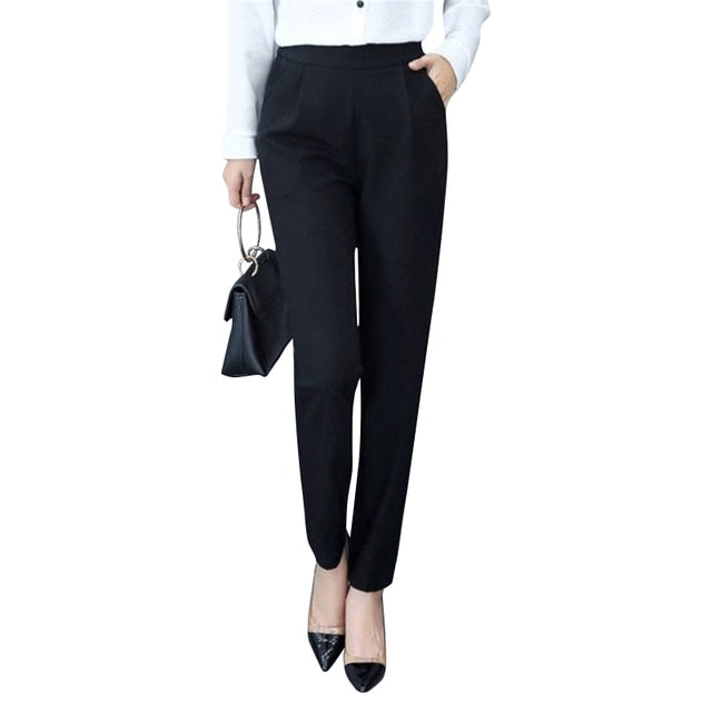 High Waist Slim Stretch Pants