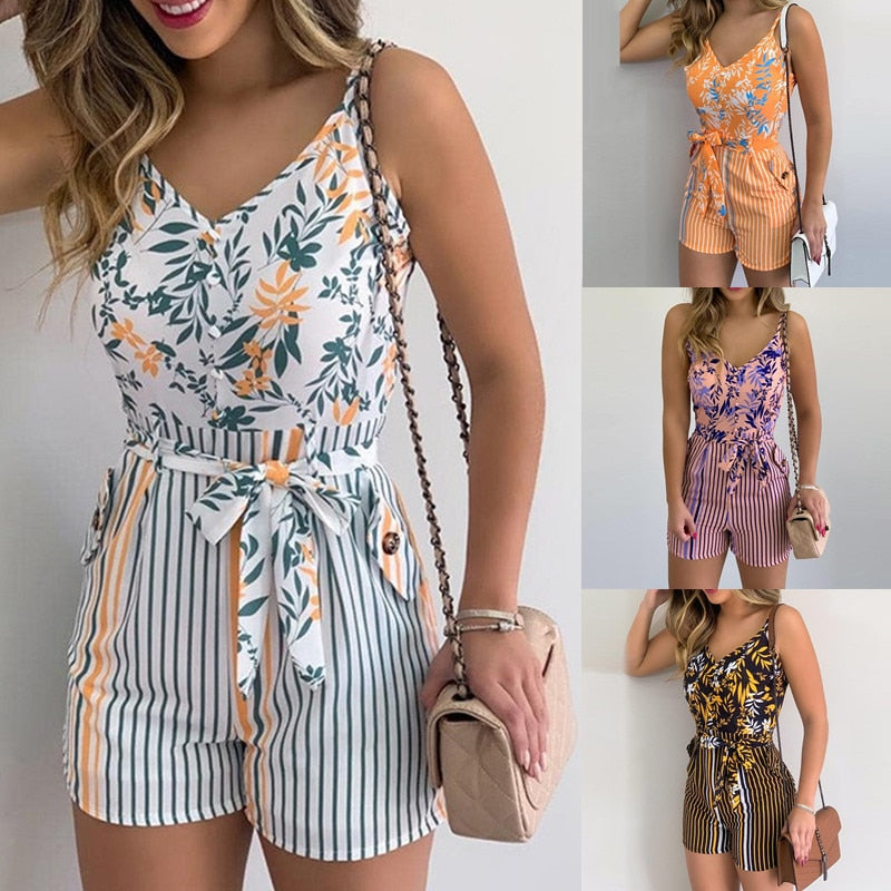 Summer Short Pants Jumpsuit