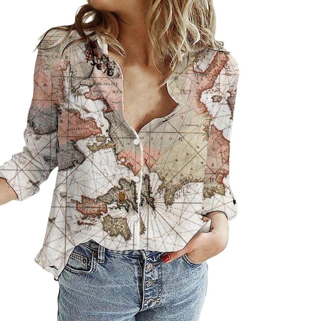 World Map Print Shirt