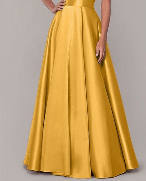 Satin Silk Long Skirts